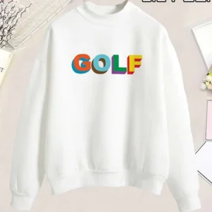Punk Casual Pullover Golf Logo Streetwear Sweatshirt