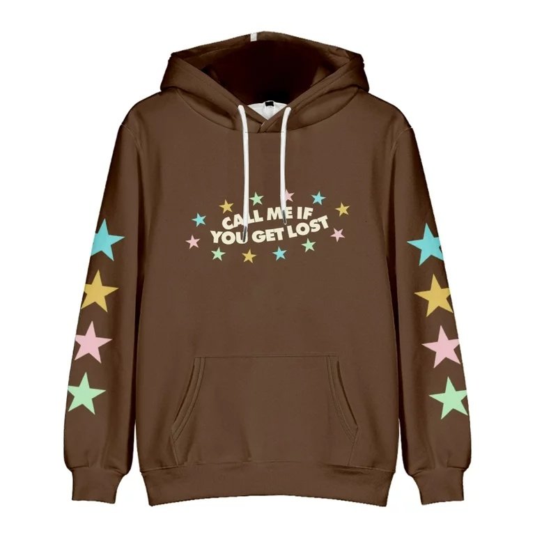 Brown Call Me If You Get Lost Hoodie Brown Call Me If You Get Lost Hoodie