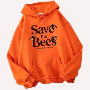 Save The Bees Orange Hoodie | Official Tyler Hoodie